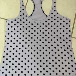 lululemon athletica Lavender Polka Dot Racerback Tank